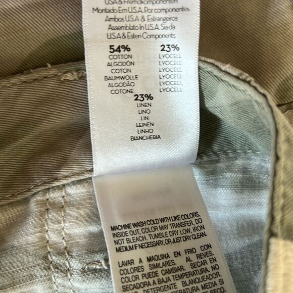 MOTHER The Shaker Chop Crop Fray Camo Pants Y2K Mid Rise Streetwear Size 26 - Picture 9 of 10